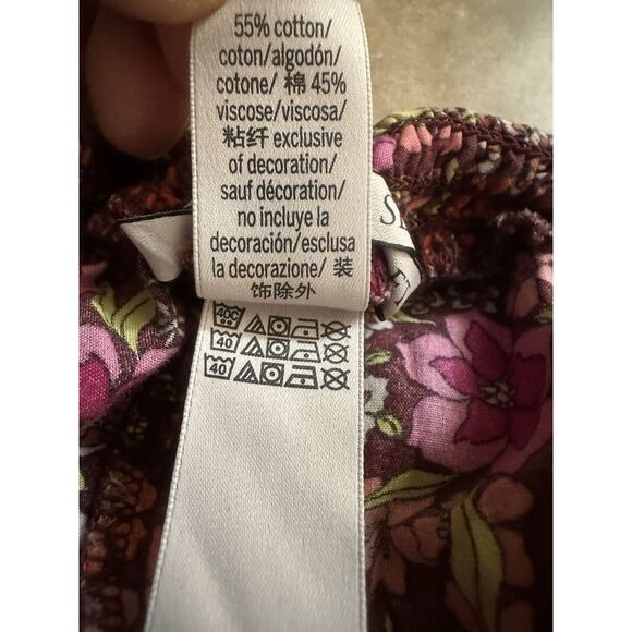 Victorias Secret L Printed Lightweight Tasseled Shorts Cotton Blend - Picture 5 of 5